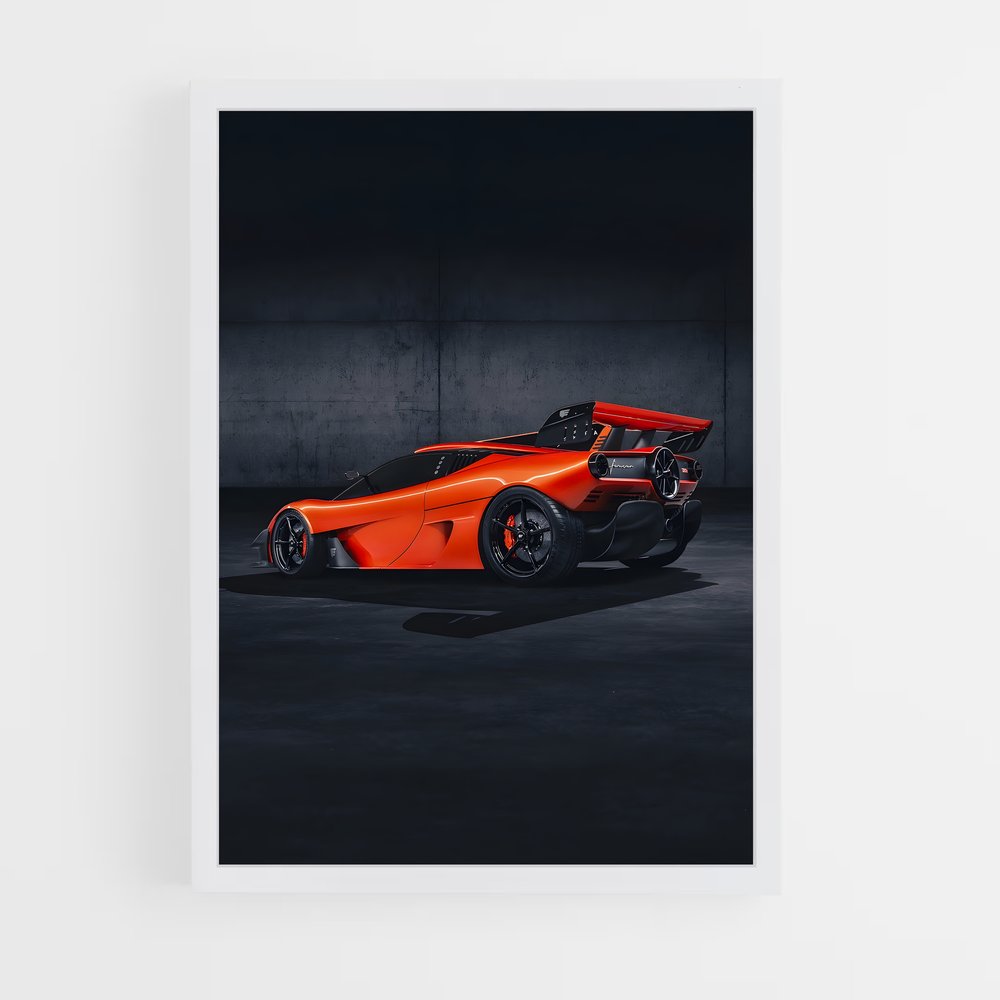 Poster Orange en Ténèbres – affiche Gordon Murray (vue 3)